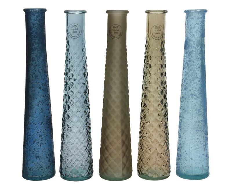 Vaso Vetro Riciclato D 7X32 Cm 1 Pezzo