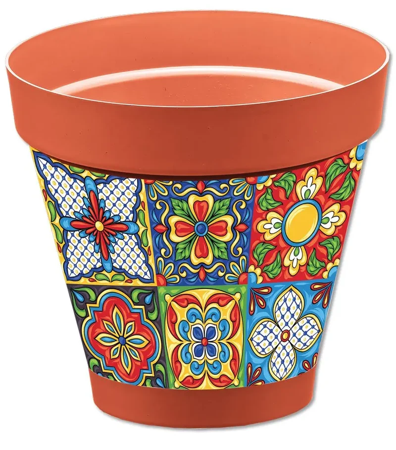 Vaso Sicilia terracotta D.26 diversi decori