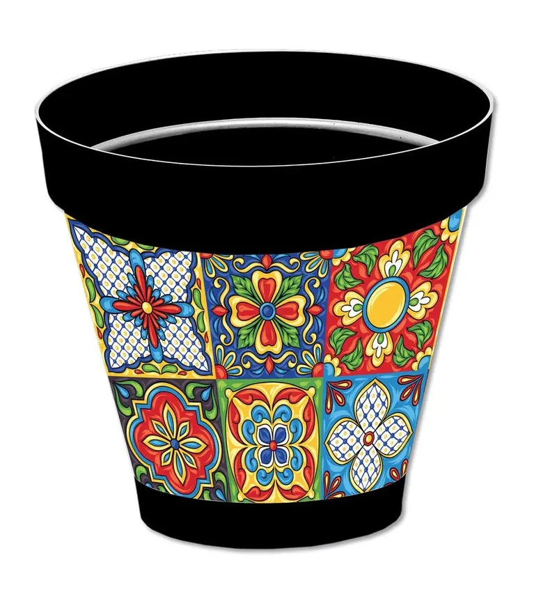 Vaso Sicilia antracite D.26 diversi decori