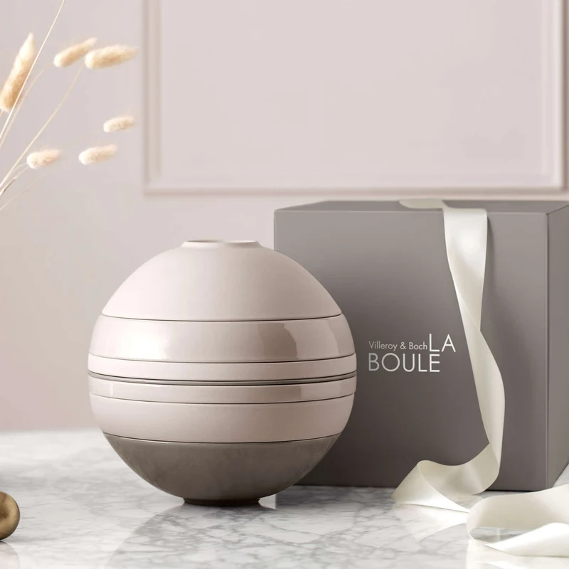 La Boule Dinner set - Beige, Premium Porcelain 7 PEZZI