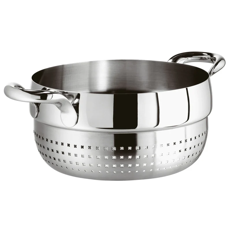 KIKKA Cuocivapore 24 CM - Acciaio Inox Mirror