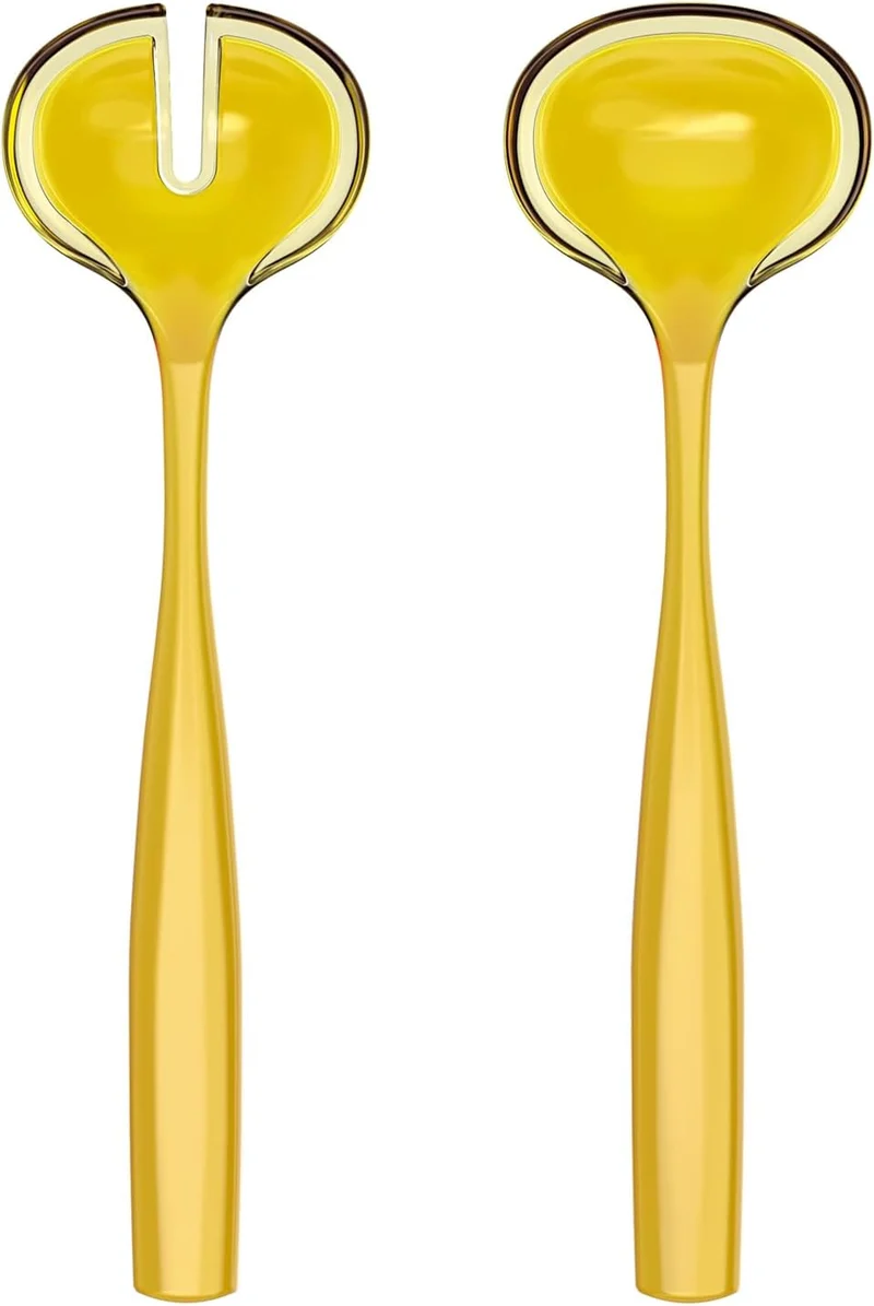 POSATE INSALATA "DOLCEVITA" - COLORE GIALLO
