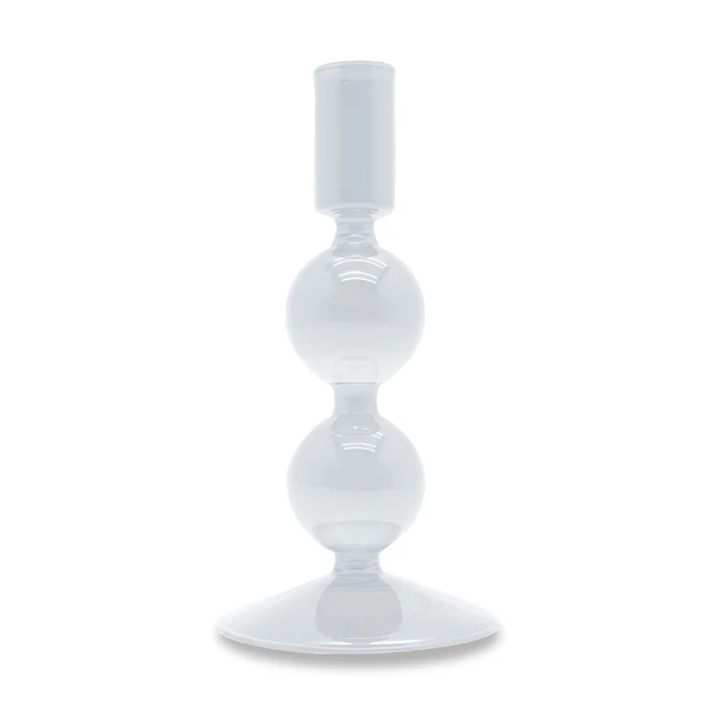 Porta candele in vetro borosilicato - 16 cm / Trasparente