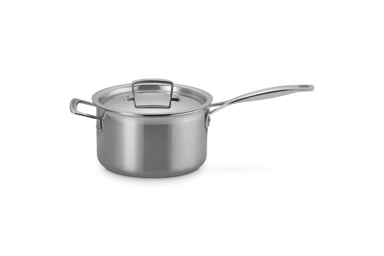Casseruola con coperchio e maniglia in acciaio inox - 20 cm, 3.8L