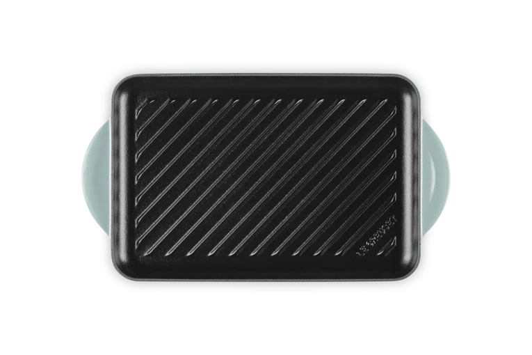 Grill rettangolare in ghisa vetrificata - 32 cm, Sea Salt