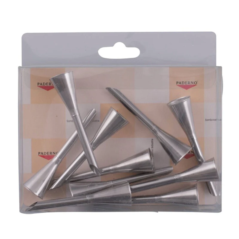 Set 10 Bocchette a imbuto - Acciaio inox