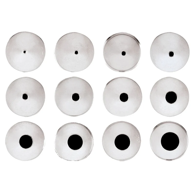 Set 12 Bocchette Assortite - Acciaio Inox