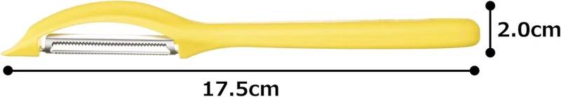 Pelaverdure Universale / Lama A Pendolo Seghettata Doppio Taglio - Giallo
