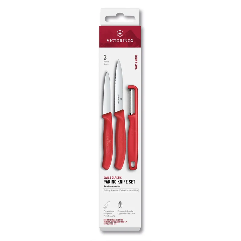 Set di spelucchini / con pelaverdure - Rosso