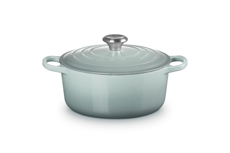 Cocotte rotonda Evolution in ghisa vetrificata - 24 cm, 4.2L Sea Salt
