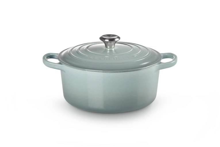 Cocotte rotonda Evolution in ghisa vetrificata - 22 cm, 3.3L Sea Salt