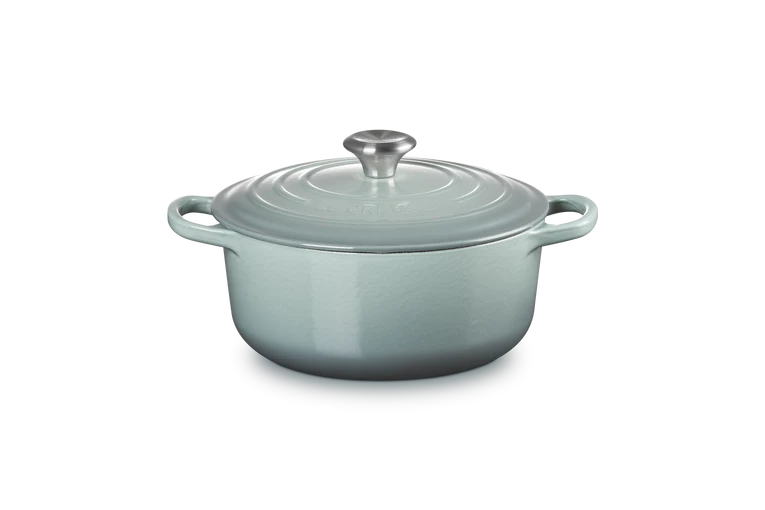 Cocotte rotonda Evolution in ghisa vetrificata - 20 cm, 2.4L Sea Salt