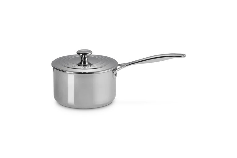 Casseruola con coperchio in acciaio inox - 18 CM / 2.8 L