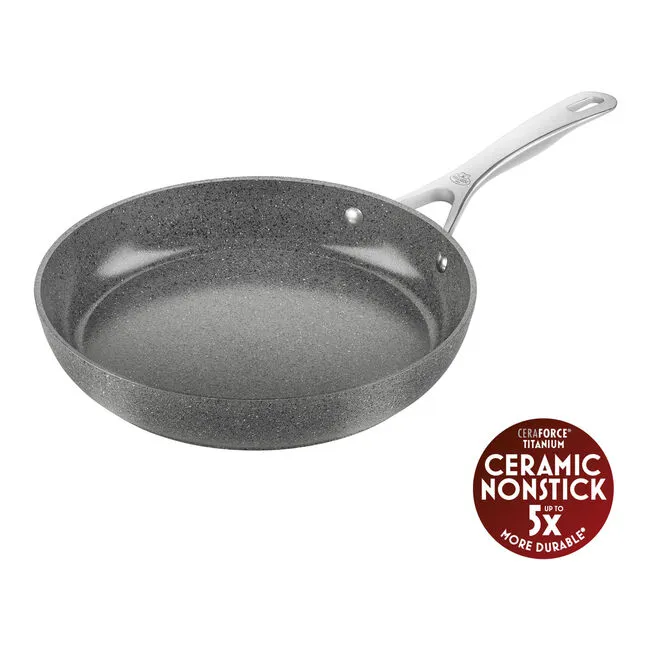 SALINA Padella alluminio, Antiaderente Base Titanio senza Pfas - 28 cm
