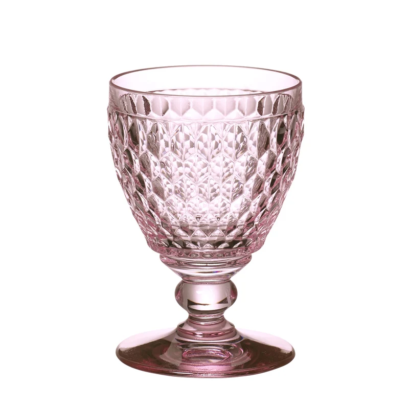 BOSTON Calice da acqua - Rosa, 250 ml, cristallo