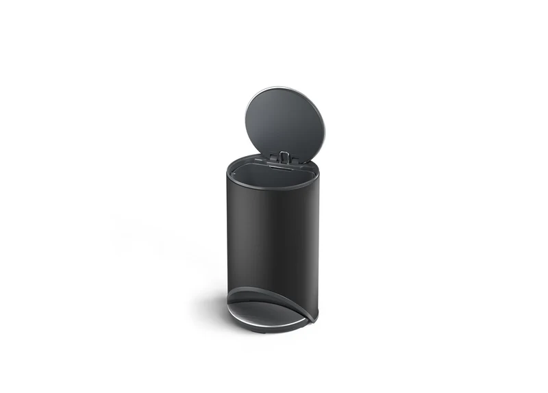 Cestino a pedale - 10 L nero opaco
