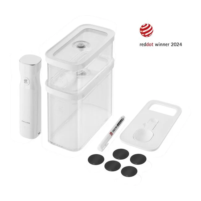 Fresh & Save CUBE Starter set per sottovuoto, M / 5-pz. transparente-bianco