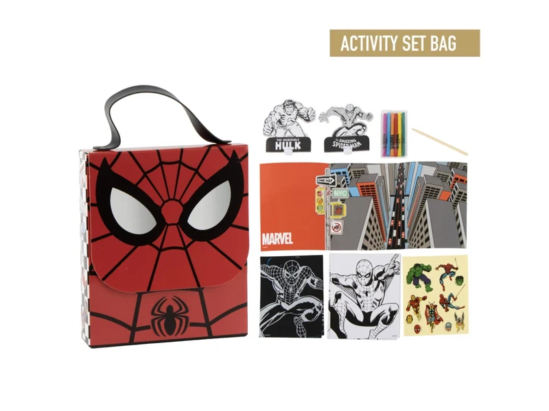 Borsa di Spiderman con set da colorare
