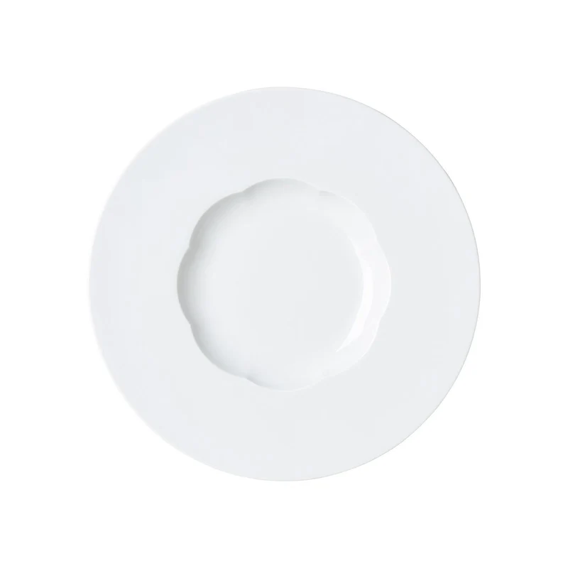 Sonetto Bianco Piatto fondo 22 cm lucido