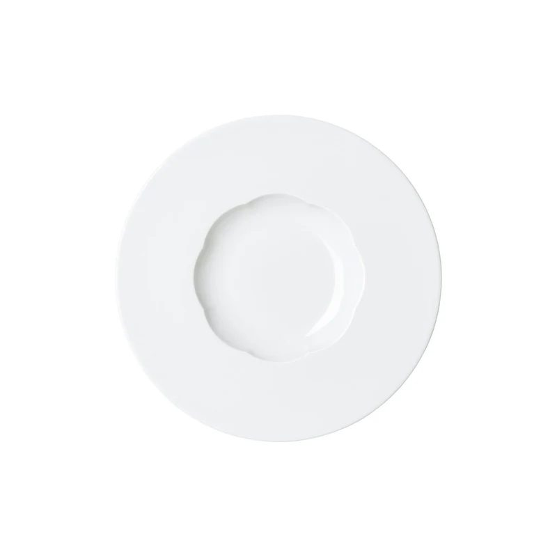Sonetto Bianco Piatto fondo 22 cm lucido