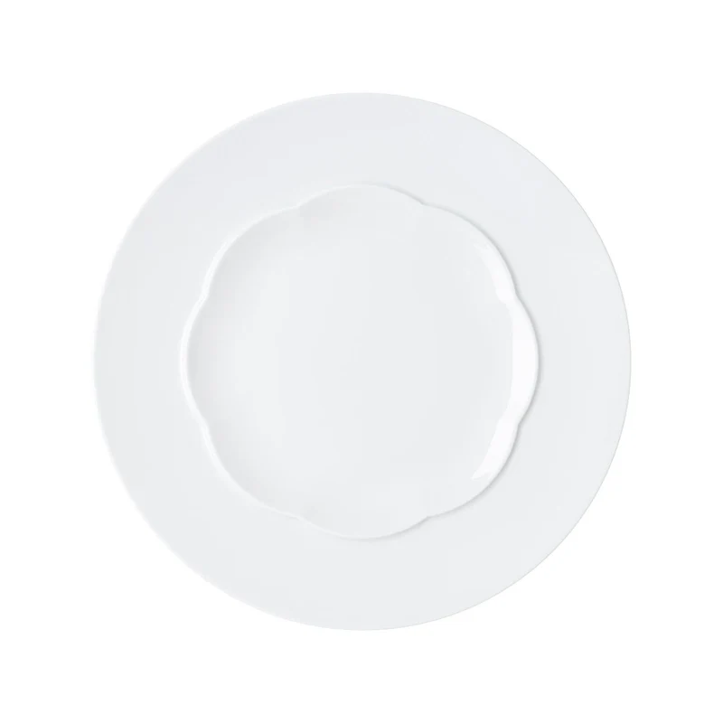 Sonetto Bianco Piatto 28 cm lucido