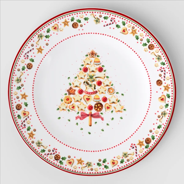 Winter Bakery Delight Piatto segnaposto multicolore, Ø31,9 cm