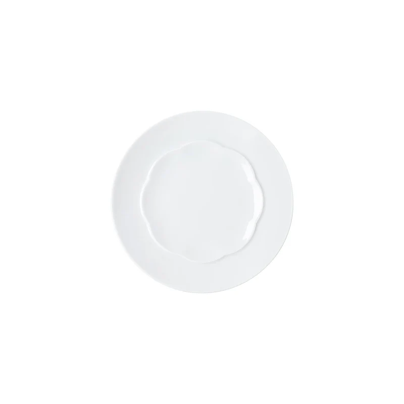 Sonetto Bianco Piatto piano 17 cm lucido
