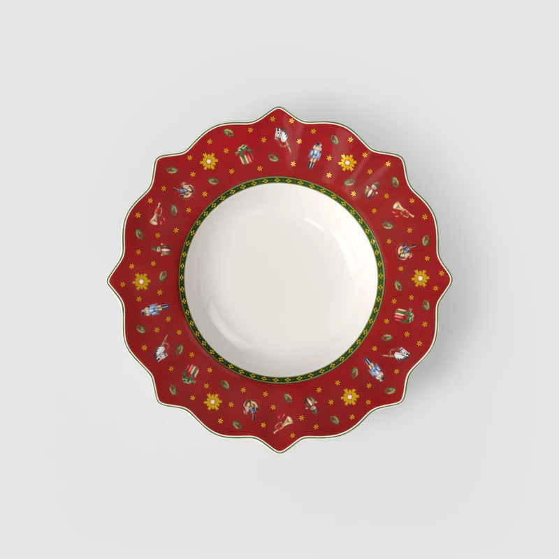 Villeroy & Boch - Toy's Delight Piatto fondo rosso, Ø26,4 cm