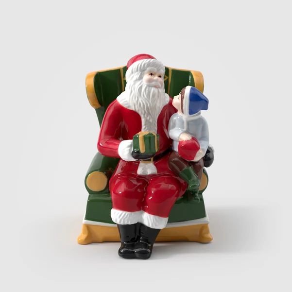 Christmas Toy's Carillon Natale multicolore, 10 x 10 x 15 cm, porcellana