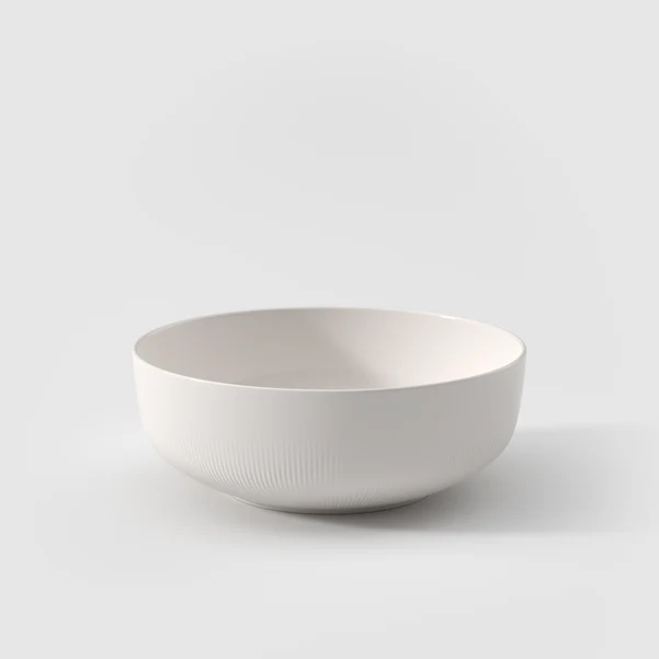 Afina Insalatiera/ Scodella da portata bianca, 2 l, Premium Porcelain