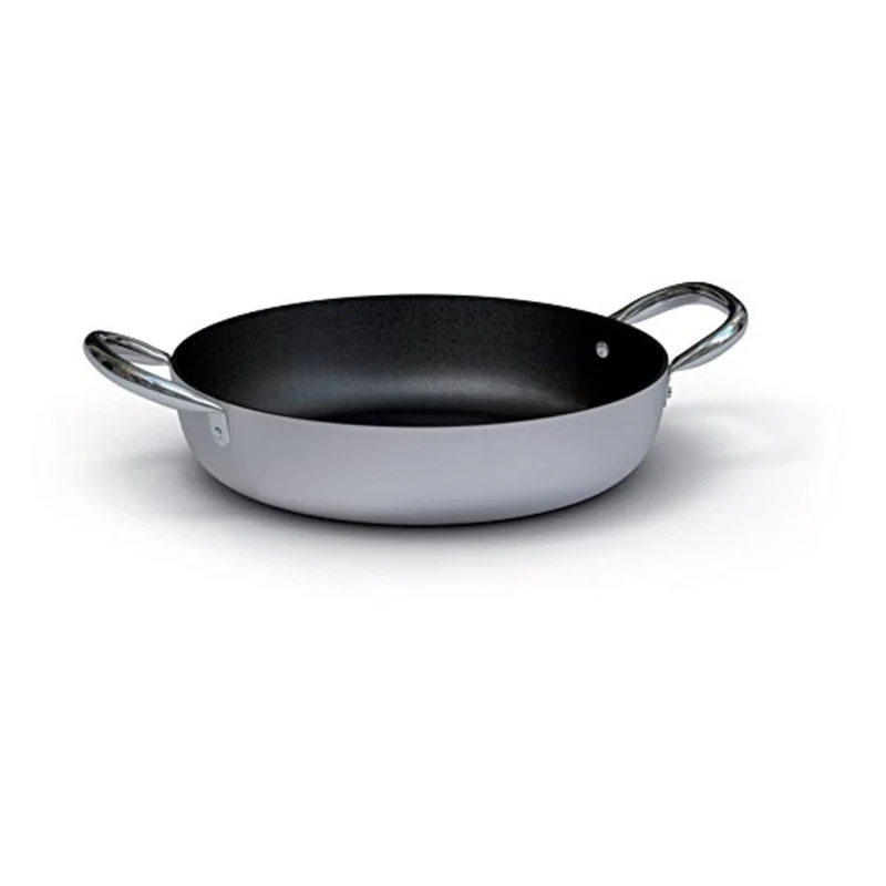 Tegame In Alluminio Antiaderente Con Maniglie In Acciaio Inox - 36cm