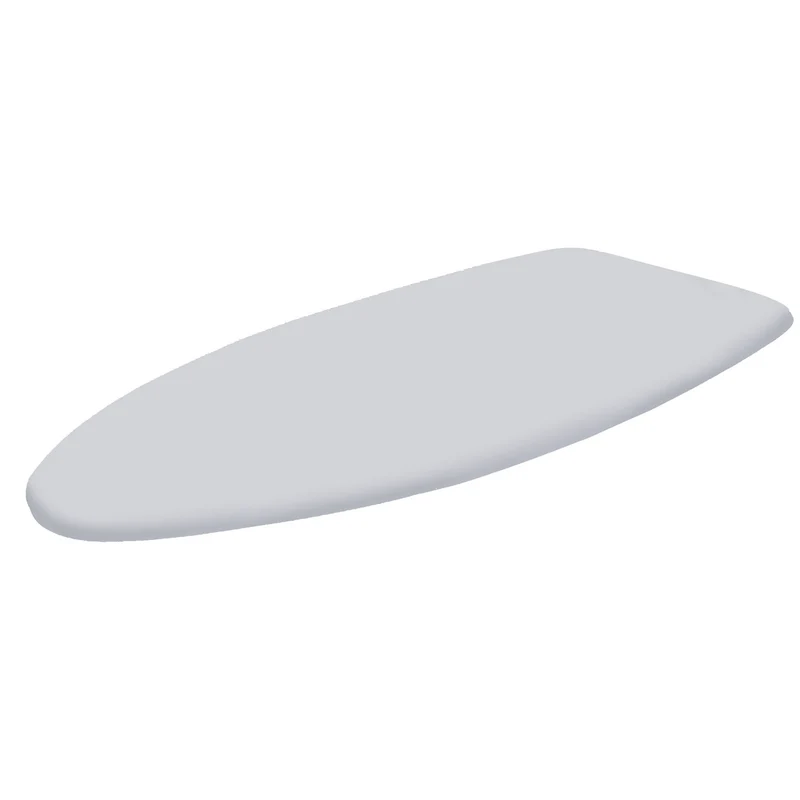 Copriasse Ricambio Asse da Stiro Rugby 125x46 cm Cotone Spugna Feltro Grigio