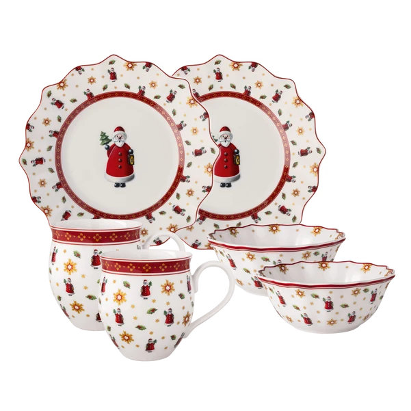 Toy's Delight Set da colazione multicolore, Premium Porcelain