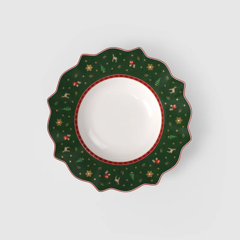 Toy's Delight Piatto fondo verde, Ø26 cm, Premium Porcelain