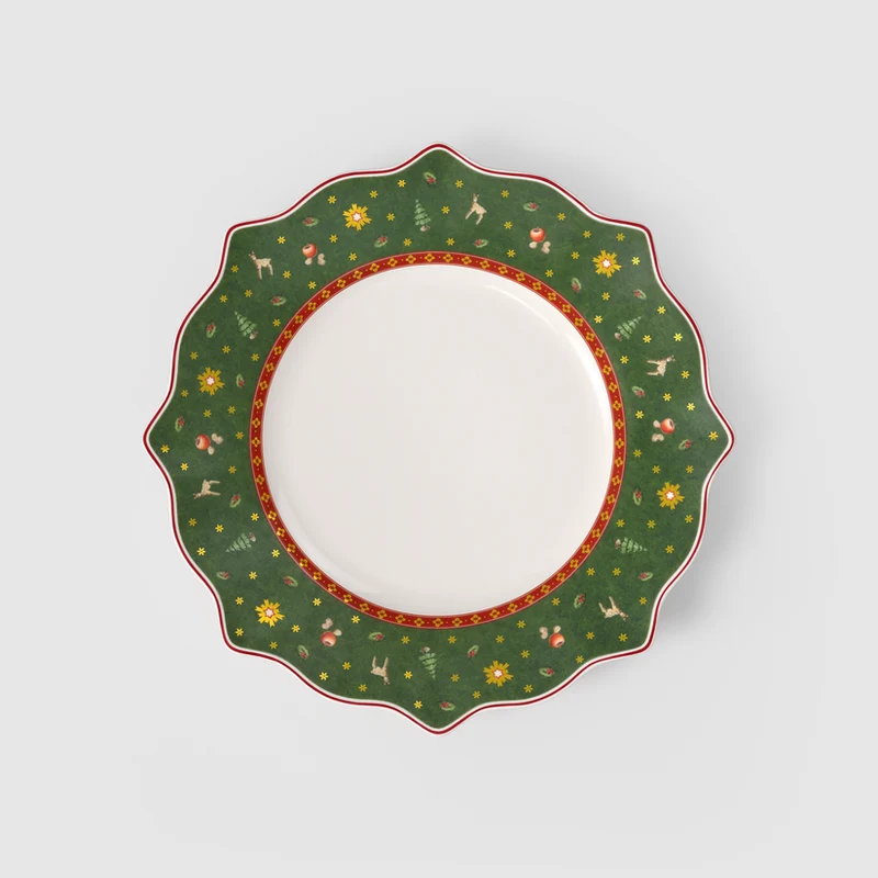 Toy's Delight Piatto piano verde, Ø28,4 cm, Premium Porcelain