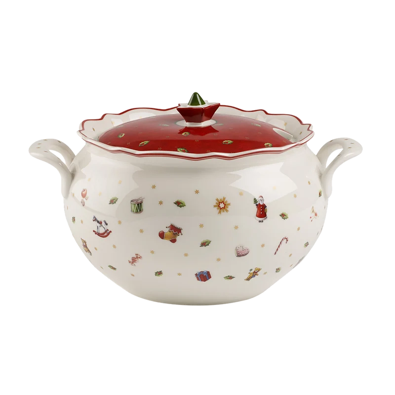 Toy's Delight Terrina rossa, 3,3 l, Premium Porcelain