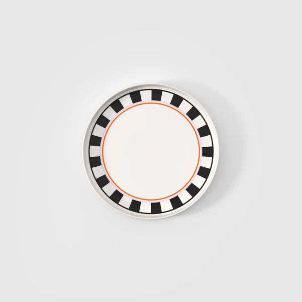 MEMPHIS Piatto da portata - Bianco, Ø33 cm, Premium Porcelain