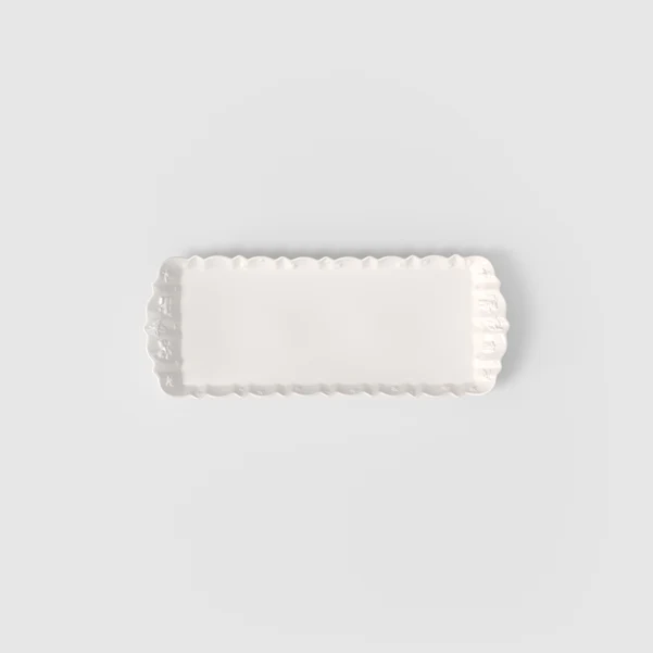 Toy's Delight Royal Classic Vassoio per dolci e torte bianco, 40 x 16 cm