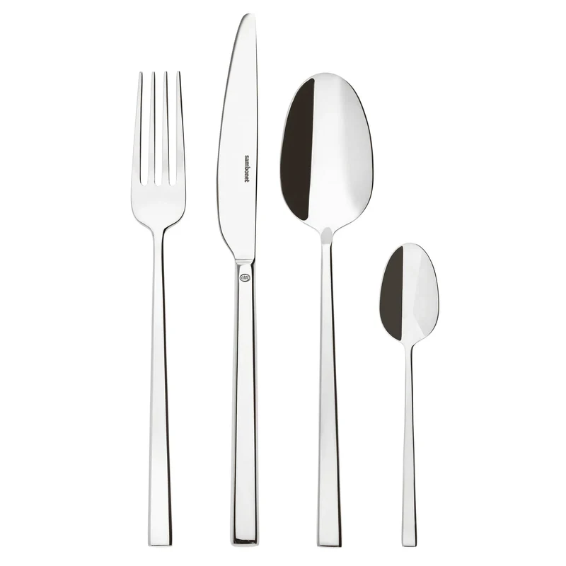 ROCK Servizio tavola 24 PZ Monoblocco - Accaio Inox Mirror