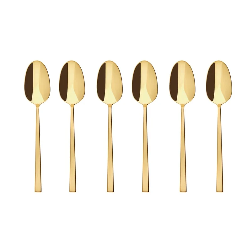 ROCK SET 6 Cucchiaini Moka - Pvd Gold