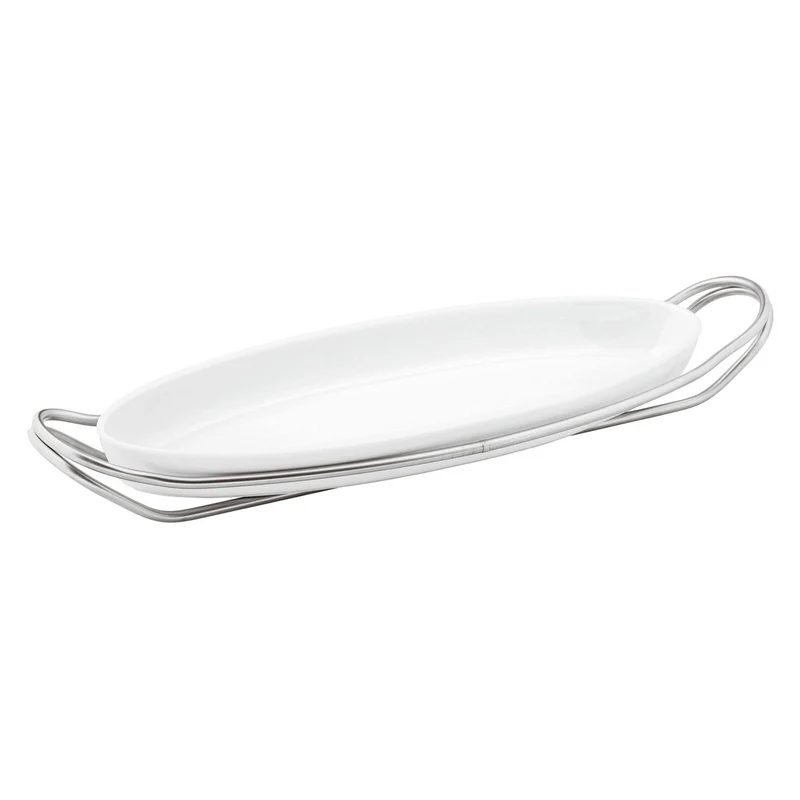 Sambonet - New Living Pirofila pesce con supporto - 48x17 cm