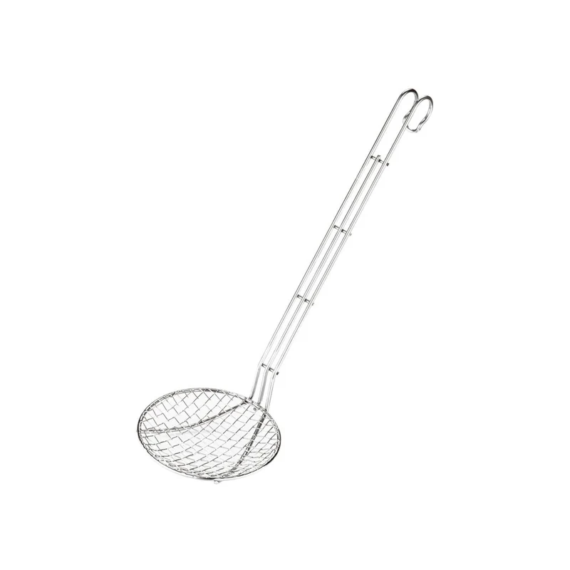 Schiumarola a filo Acciaio inox - 18 CM - MANICO 40 CM