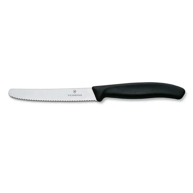 Victorinox Coltello tavola ondulato manico nero - Swiss Classic
