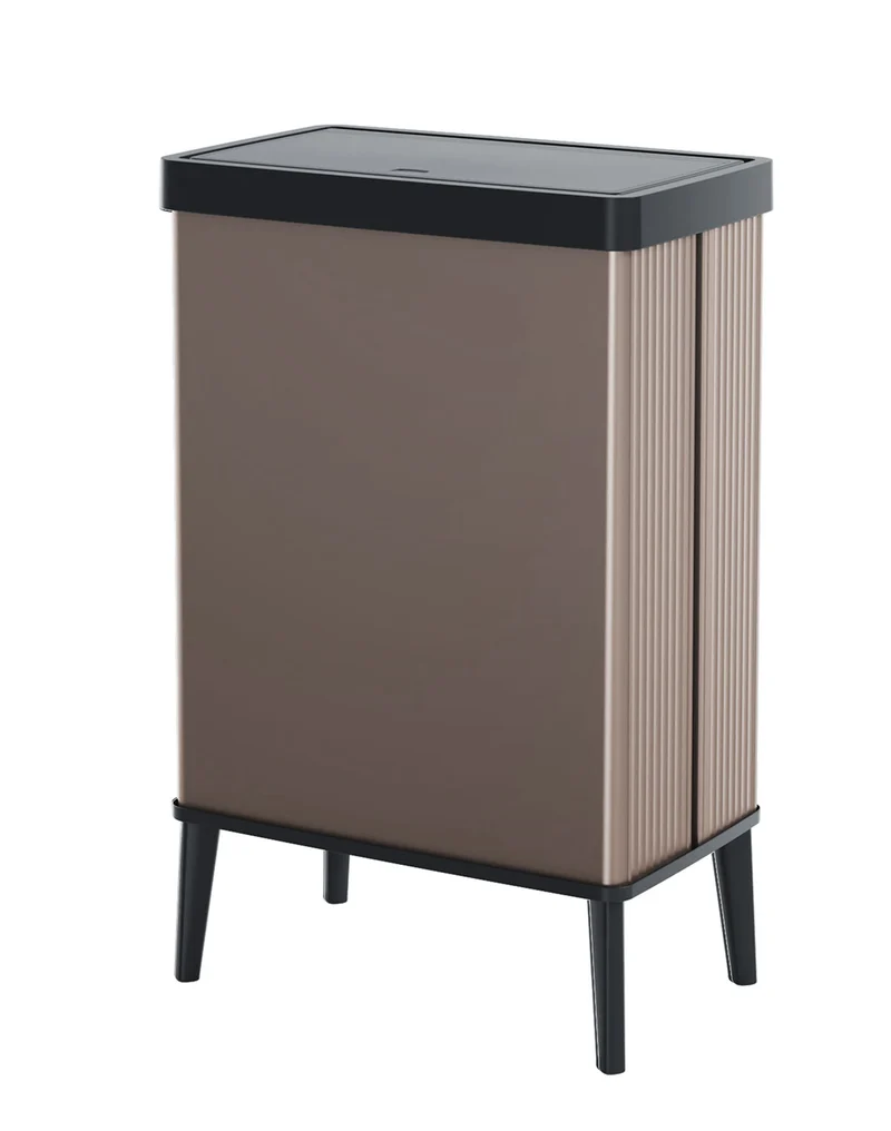 Pattumiera Alta 54L Keter Verto High 43,5x26,5x68,7 cm in Plastica Rosa Perla