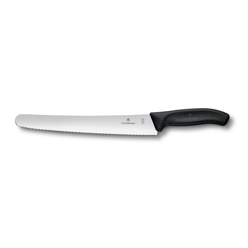 Victorinox Coltello pane ondulatomanico nero - Swiss Classic