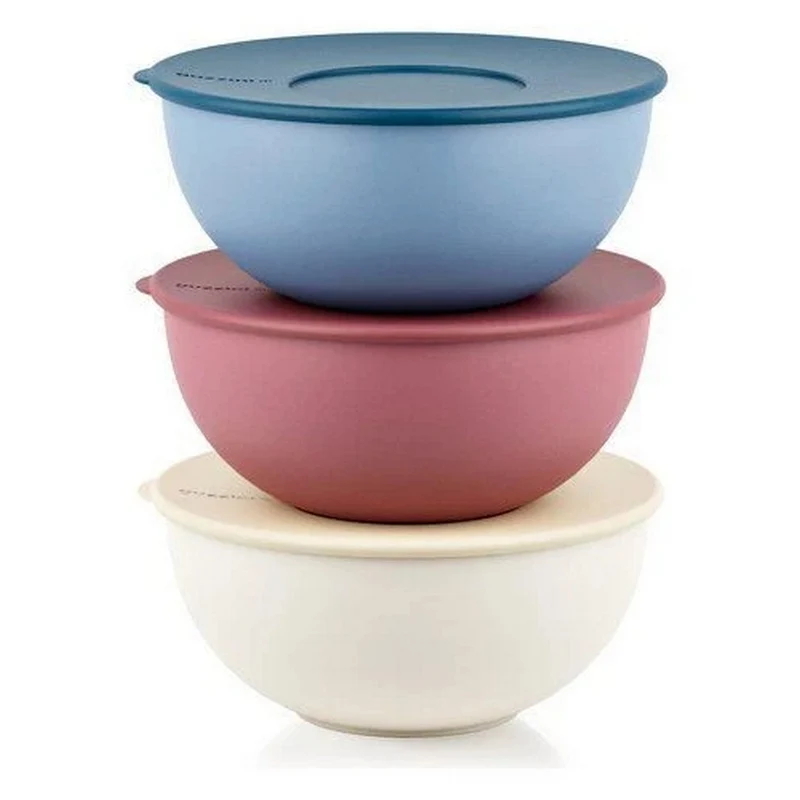 EVERYWHERE BIO - SET 3 CONTENITORI Ø16CM CON COPERCHIO "FOOD STORAGE"