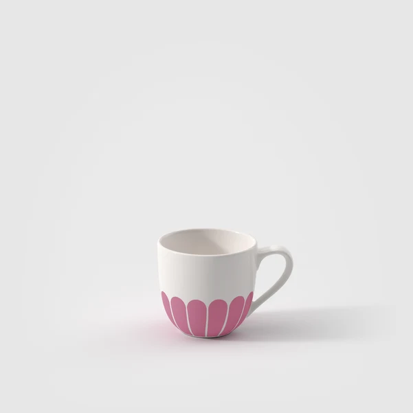 FLEUR Tazzina da caffè - Rosa, 70 ml, Premium Porcelain