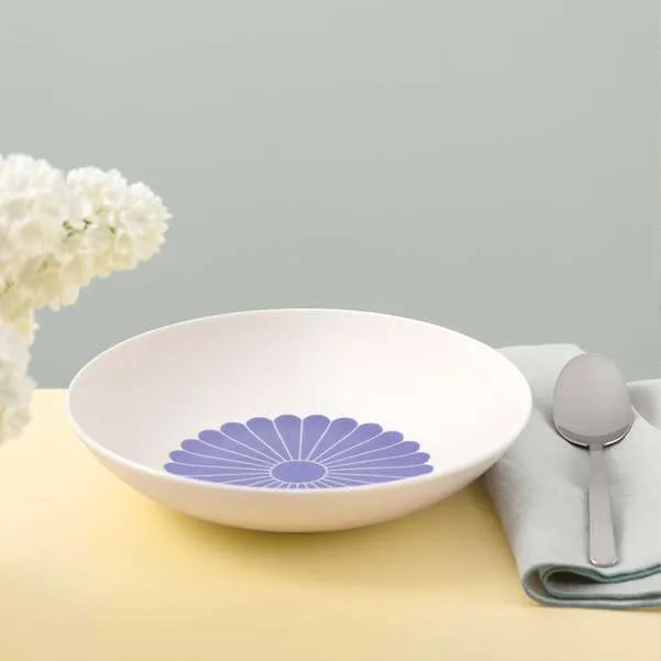 FLEUR Piatto per pasta - Bleu, 620 ml, Premium Porcelain