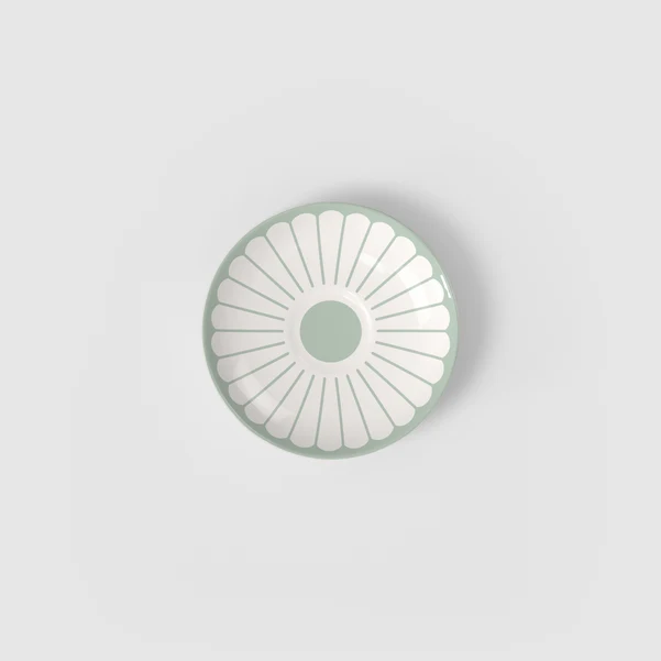 FLEUR Piattino per tazzina da caffè - Verde, Ø11,7 cm, Premium Porcelain