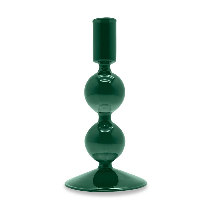 Wd Lifestyle Porta candele in vetro borosilicato - 16 cm / Petrolio